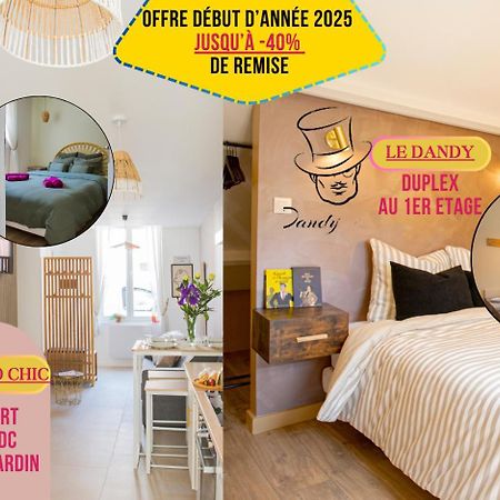 Ideal Pro & Couple - 2 Logements Theme Boho Chic Rdc & Dandy 1Er Etage - Quartier Calme - Jardin - Wifi Hd - Smart Tv - Parking Gratuit - Proche Centre & Transports - Ask Home Valenciennes Exterior foto