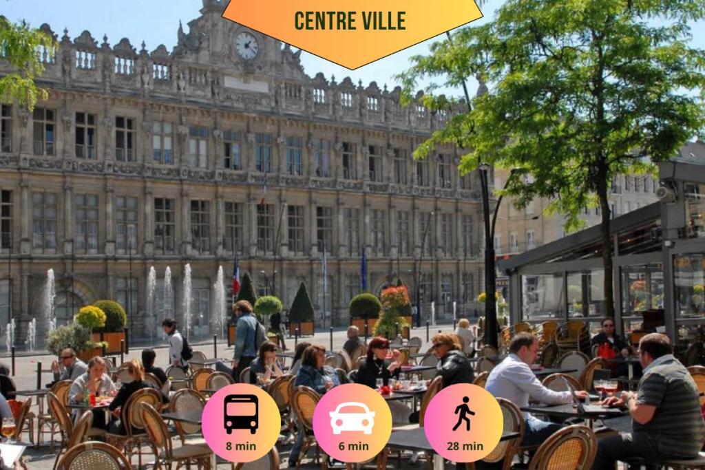 Ideal Pro & Couple - 2 Logements Theme Boho Chic Rdc & Dandy 1Er Etage - Quartier Calme - Jardin - Wifi Hd - Smart Tv - Parking Gratuit - Proche Centre & Transports - Ask Home Valenciennes Exterior foto